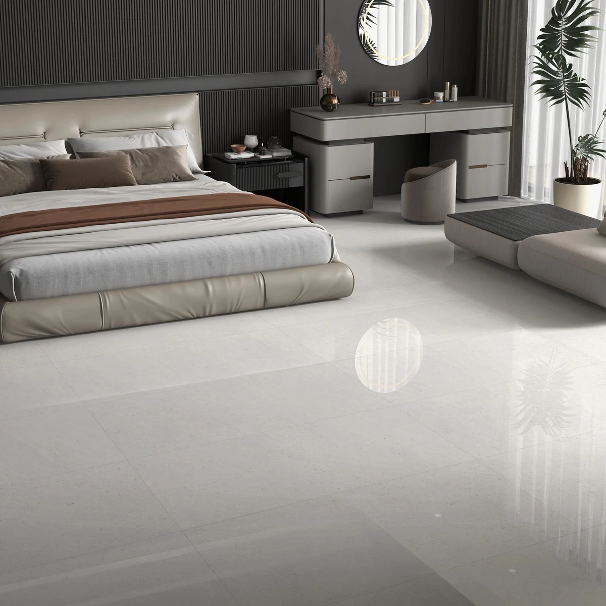 Bathroom and suite featuring vitrified porcelain cladding